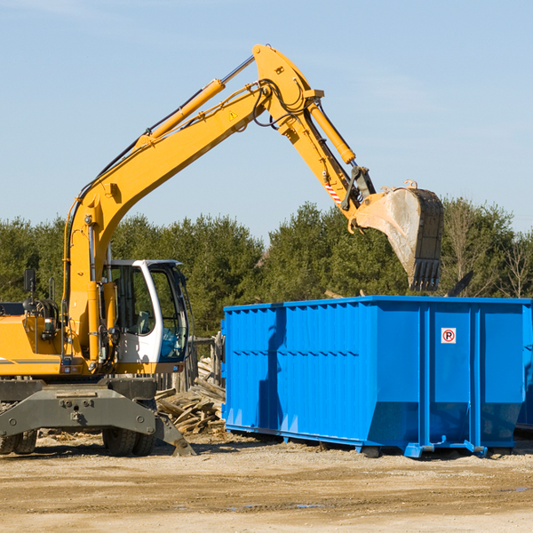 can i choose the location where the residential dumpster will be placed in Hawthorne New Jersey